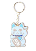 Lucky Blue Cat Keychain