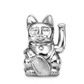 Chat Chanceux Argent Brillant “Nova”