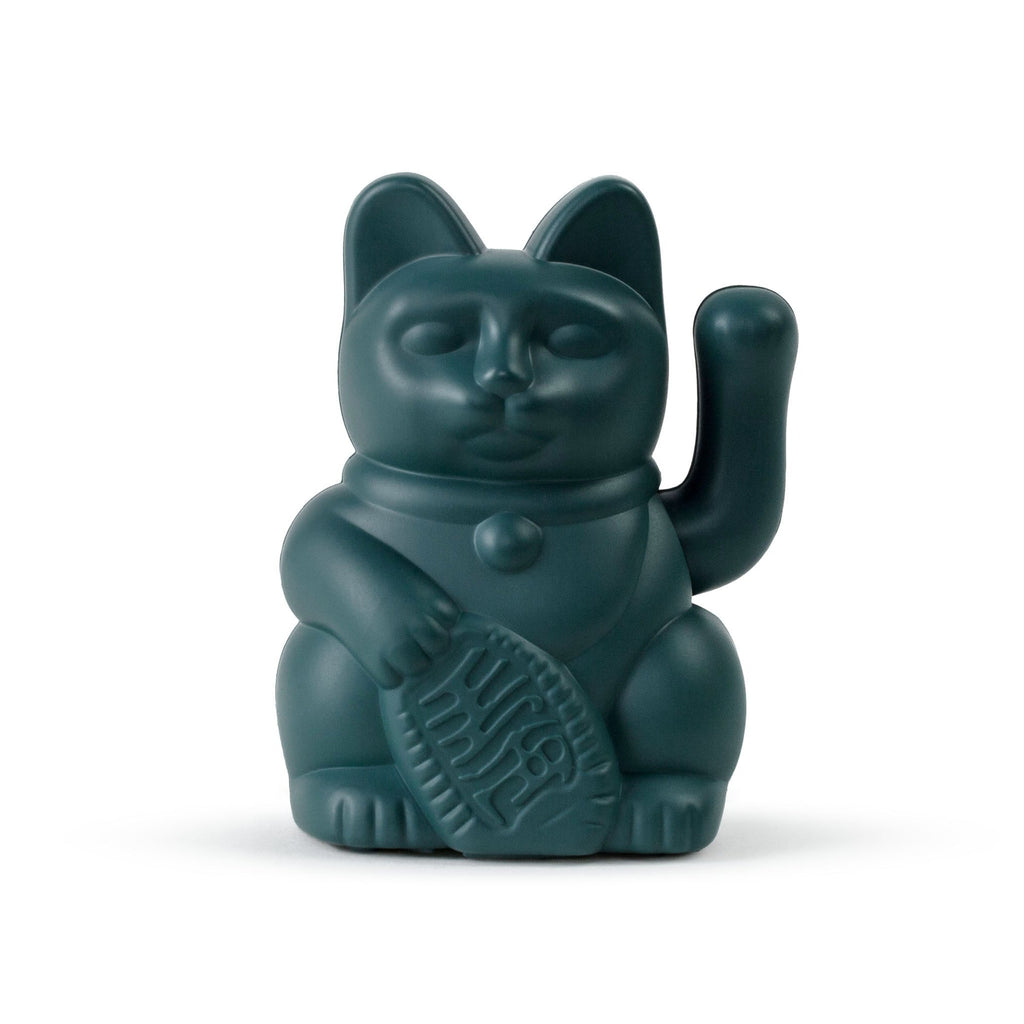 Mini gatto portafortuna verde solare