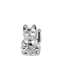 Mini Chat Chanceux Argent Brillant “Nova”