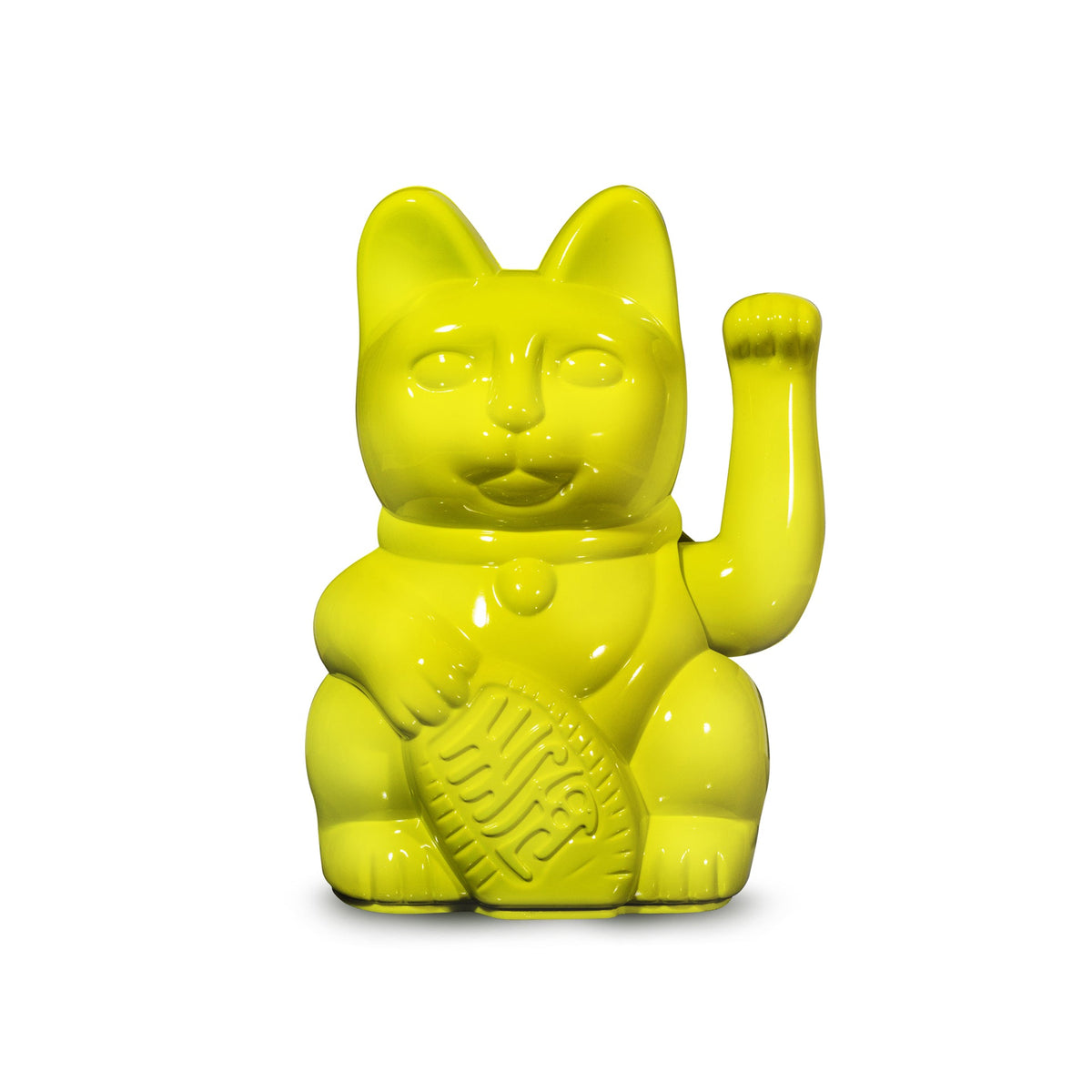 Chat Chanceux Jaune Glossy Miami Nights – visuel produit