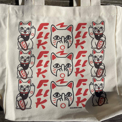 Tote Bag « Fuck you - Maneki Neko »