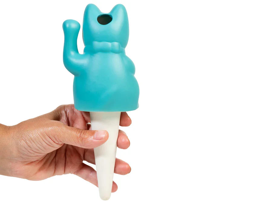 Arroseur Autonome Chat Chanceux Bleu - Maneki Neko - détail du produit - Bitten