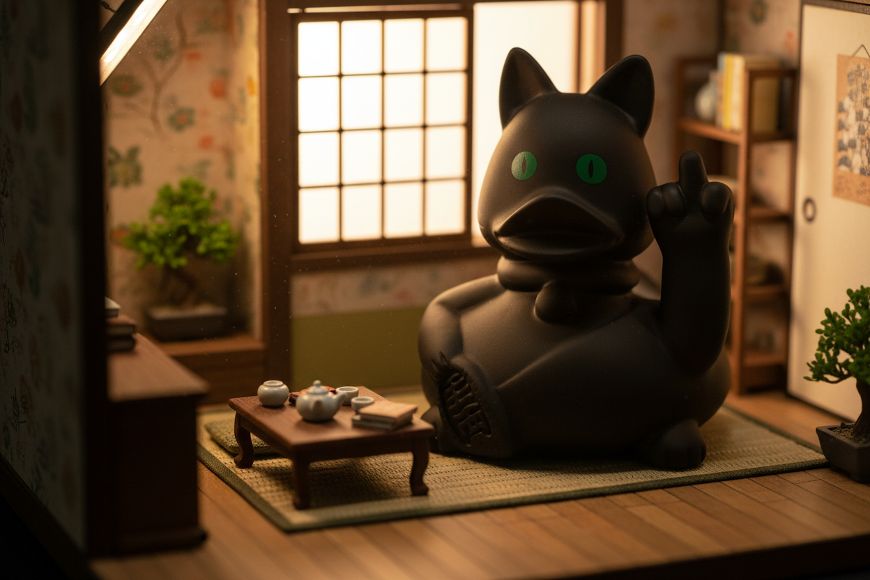 Canard Chat Rebel Noir