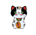 Pin's Chat Chanceux Mignon - Maneki Neko - vue principale - Le-chat-chanceux