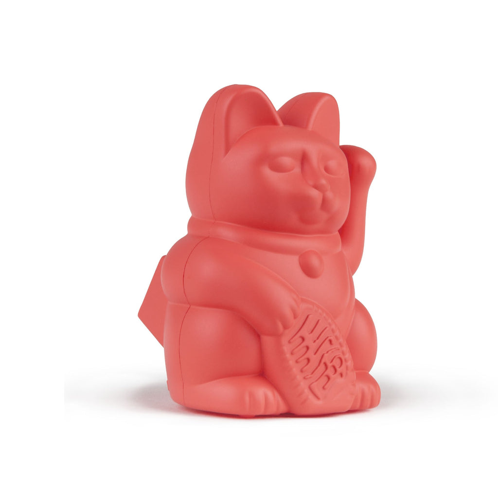 Mini gatto fortunato arancione solare al neon