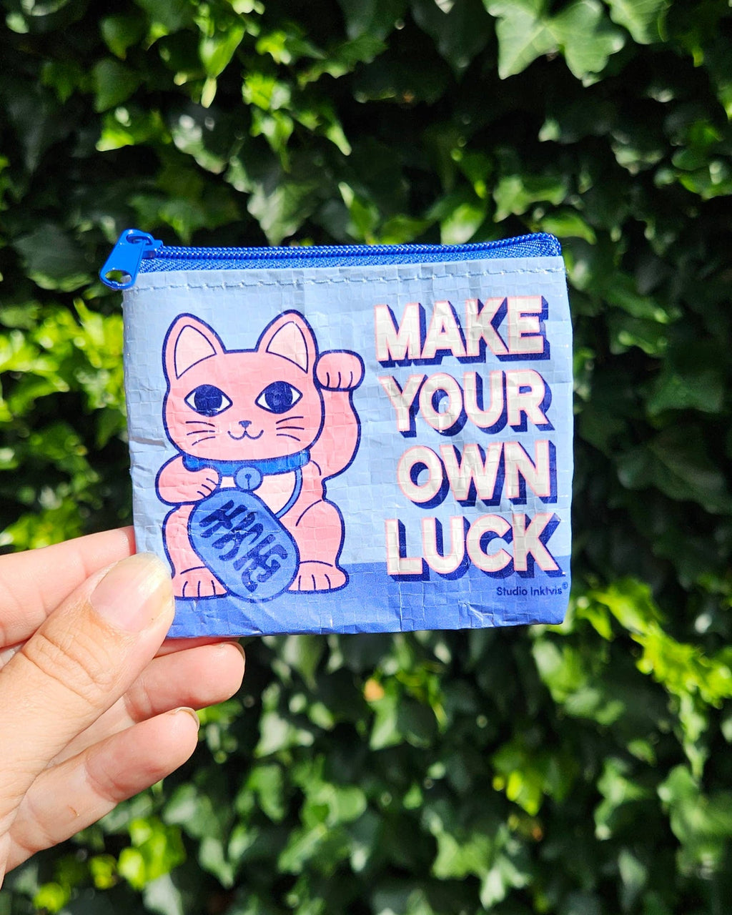 Mini Porte-monnaies Chat Chanceux “Make your own Luck”