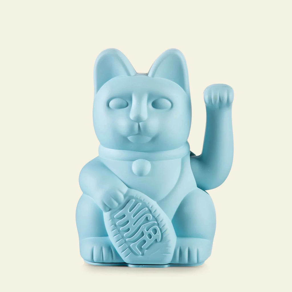 Chat Chanceux Bleu Clair