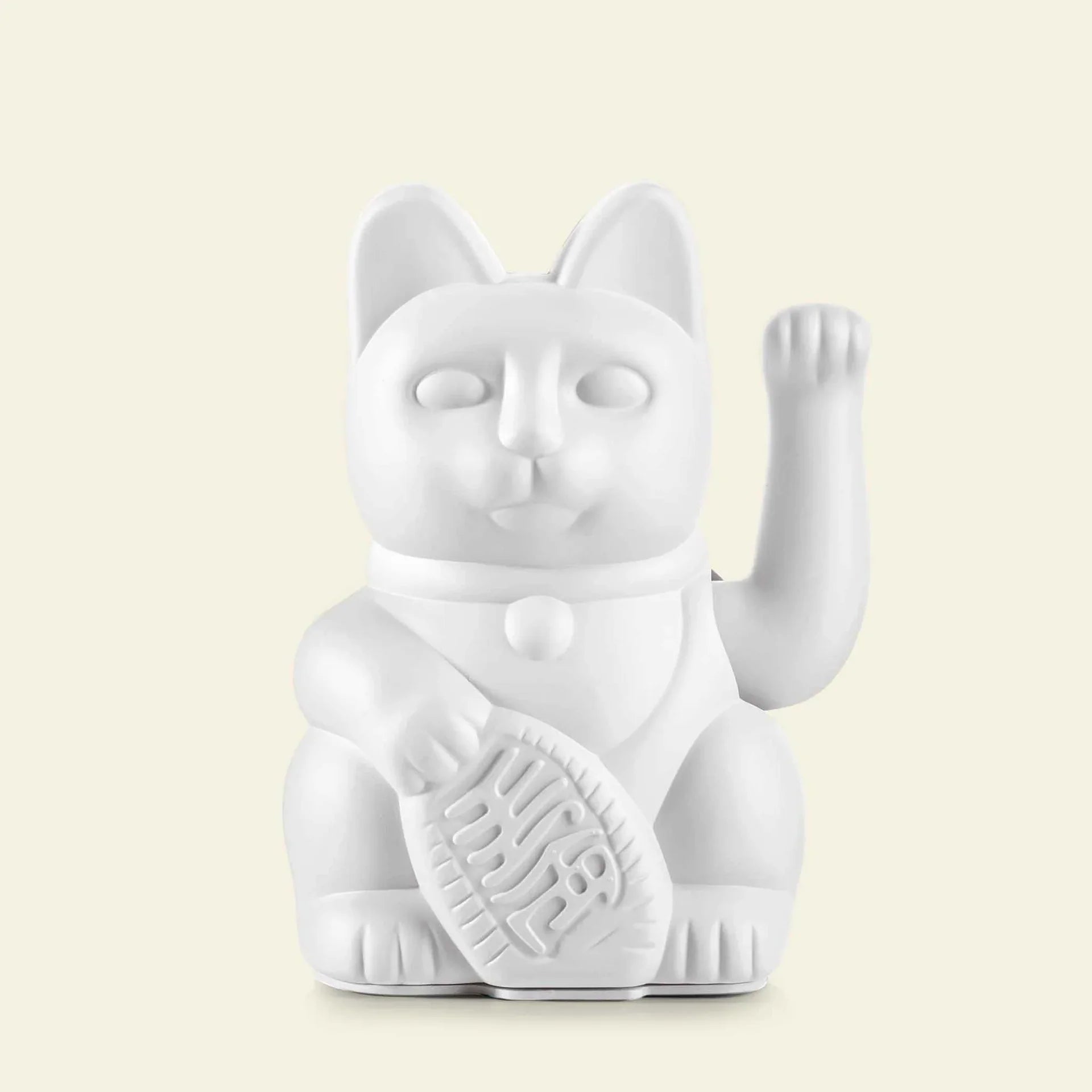 Glückliche weiße Katze
