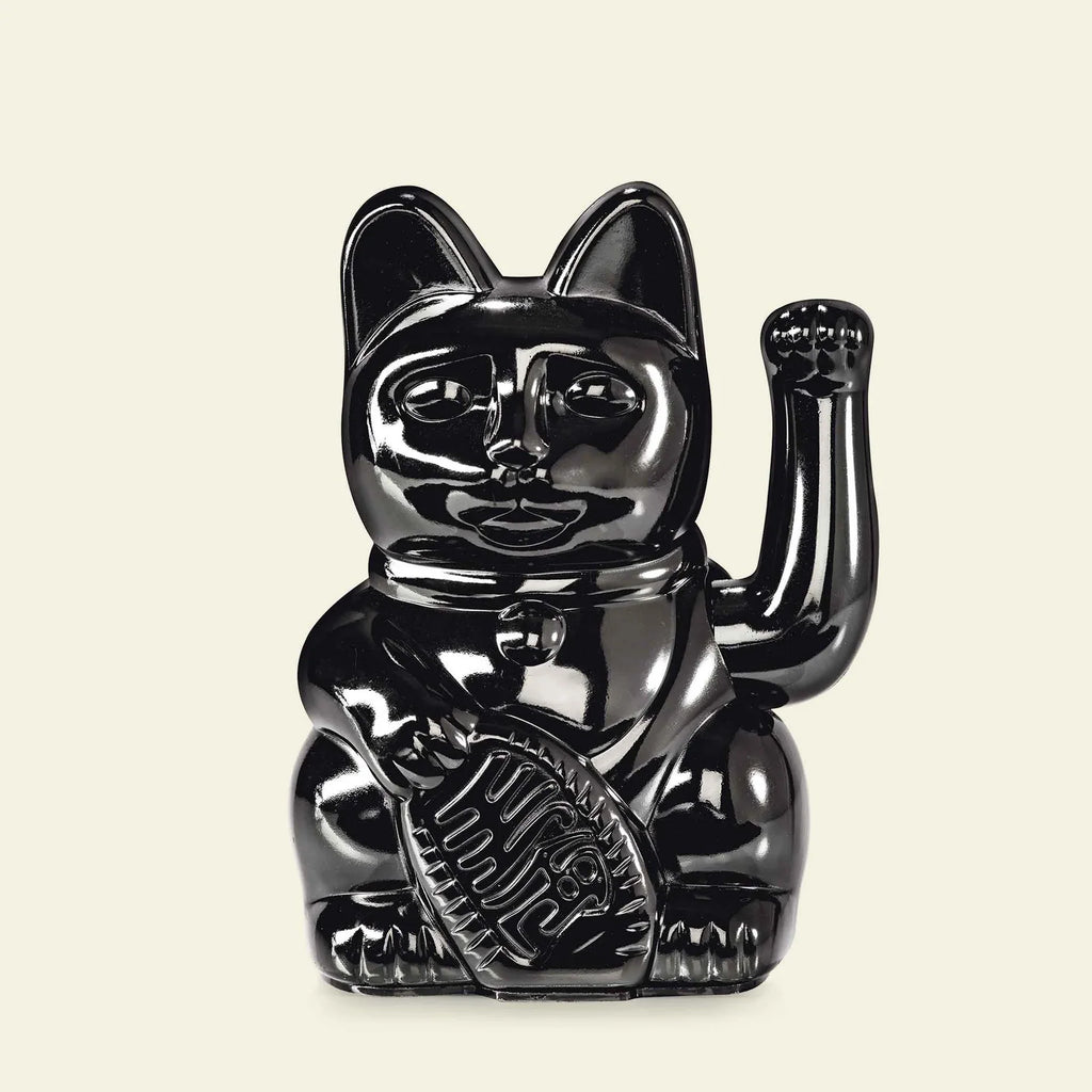 Shiny Black Lucky Cat "Basira"