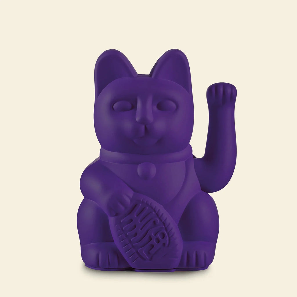 Purple Lucky Cat Maneki Neko