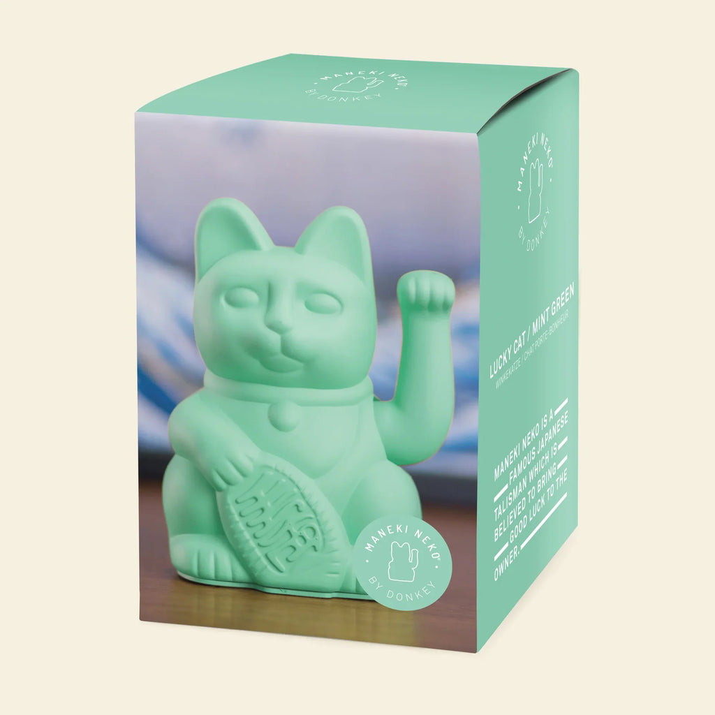 Chat Chanceux Vert Menthe – visuel produit