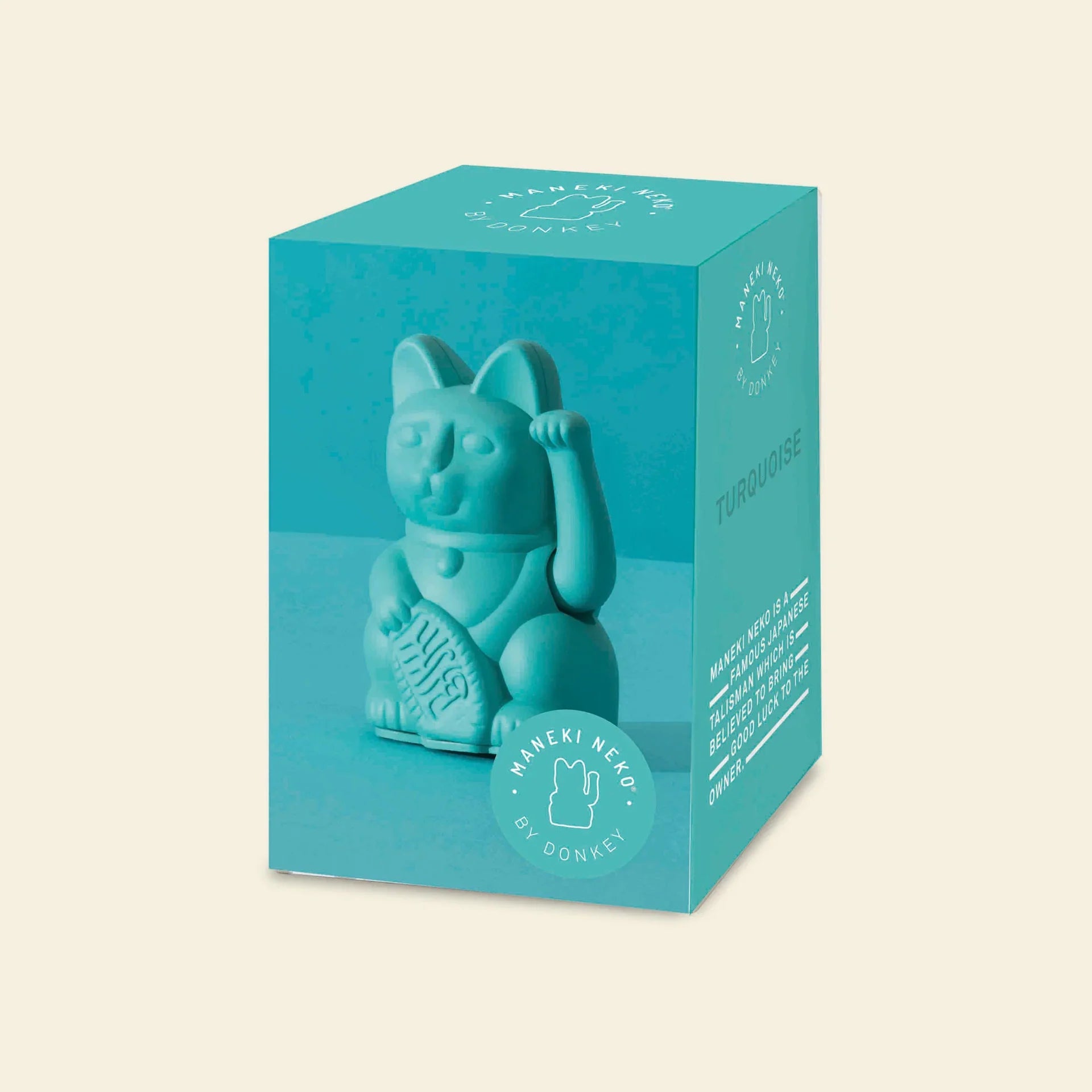 Mini Chat Chanceux Turquoise – visuel produit