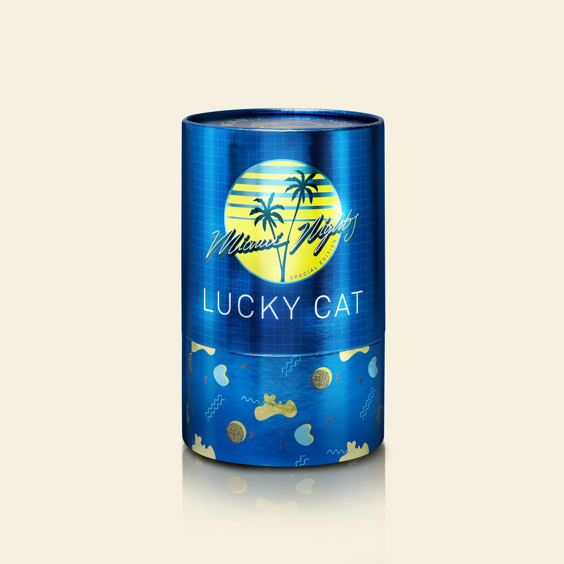 Glossy Yellow Lucky Cat Maneki Neko