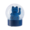 Boule à Neige Chat Chanceux Bleu – vue produit 1