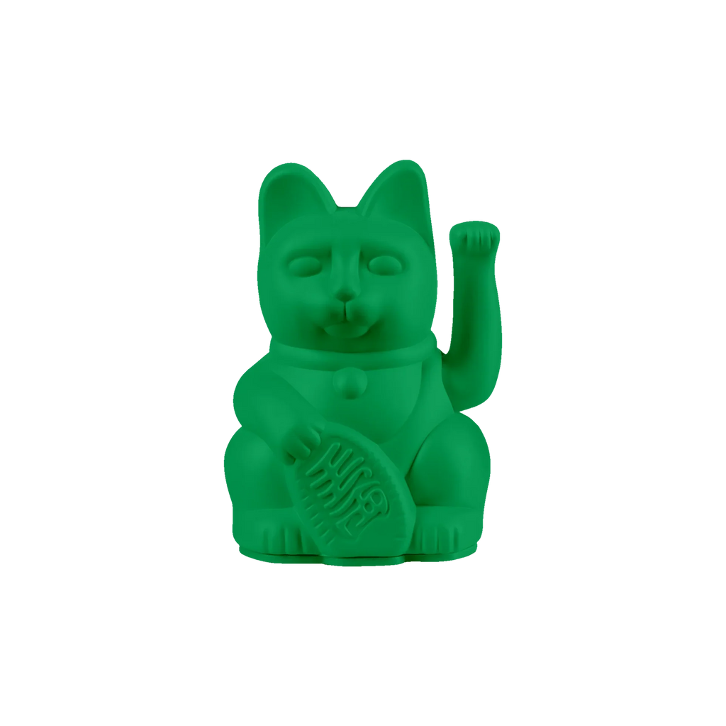 Mini Chat Chanceux Vert Vif - le Chat Chanceux
