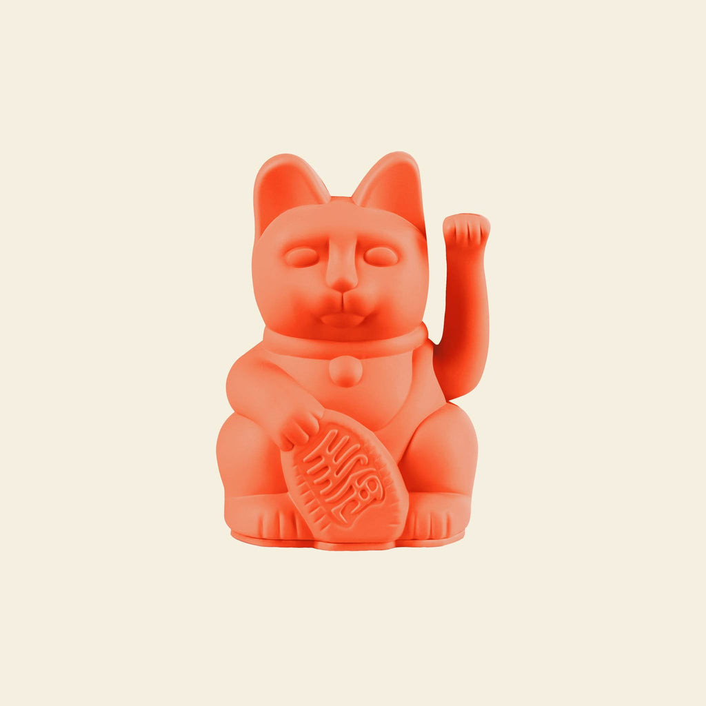Mini Chat Chanceux Orange Neon “Toki”