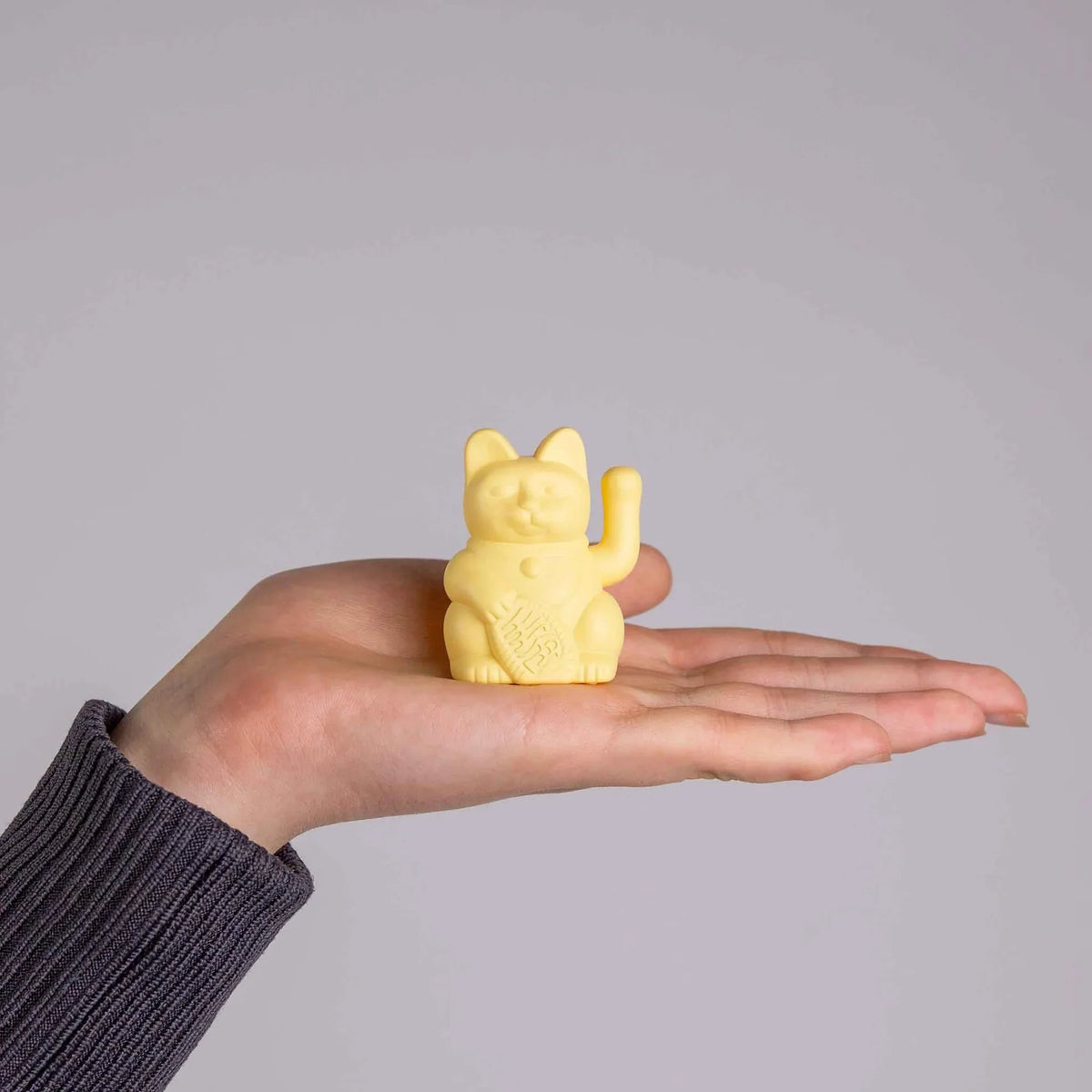 Mini Lucky Gatto Solare Giallo