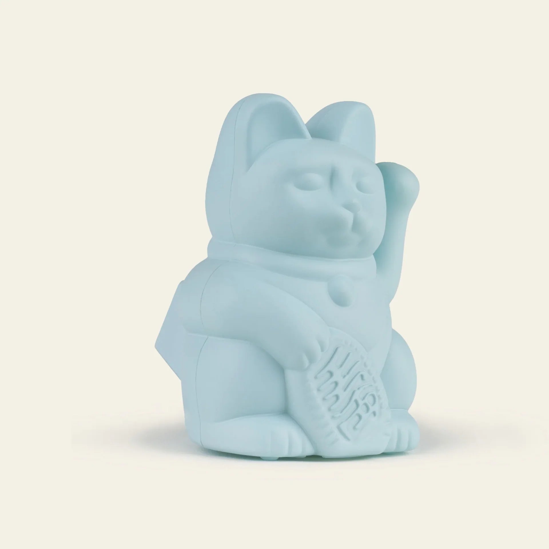 Light Blue Solar Lucky Cat