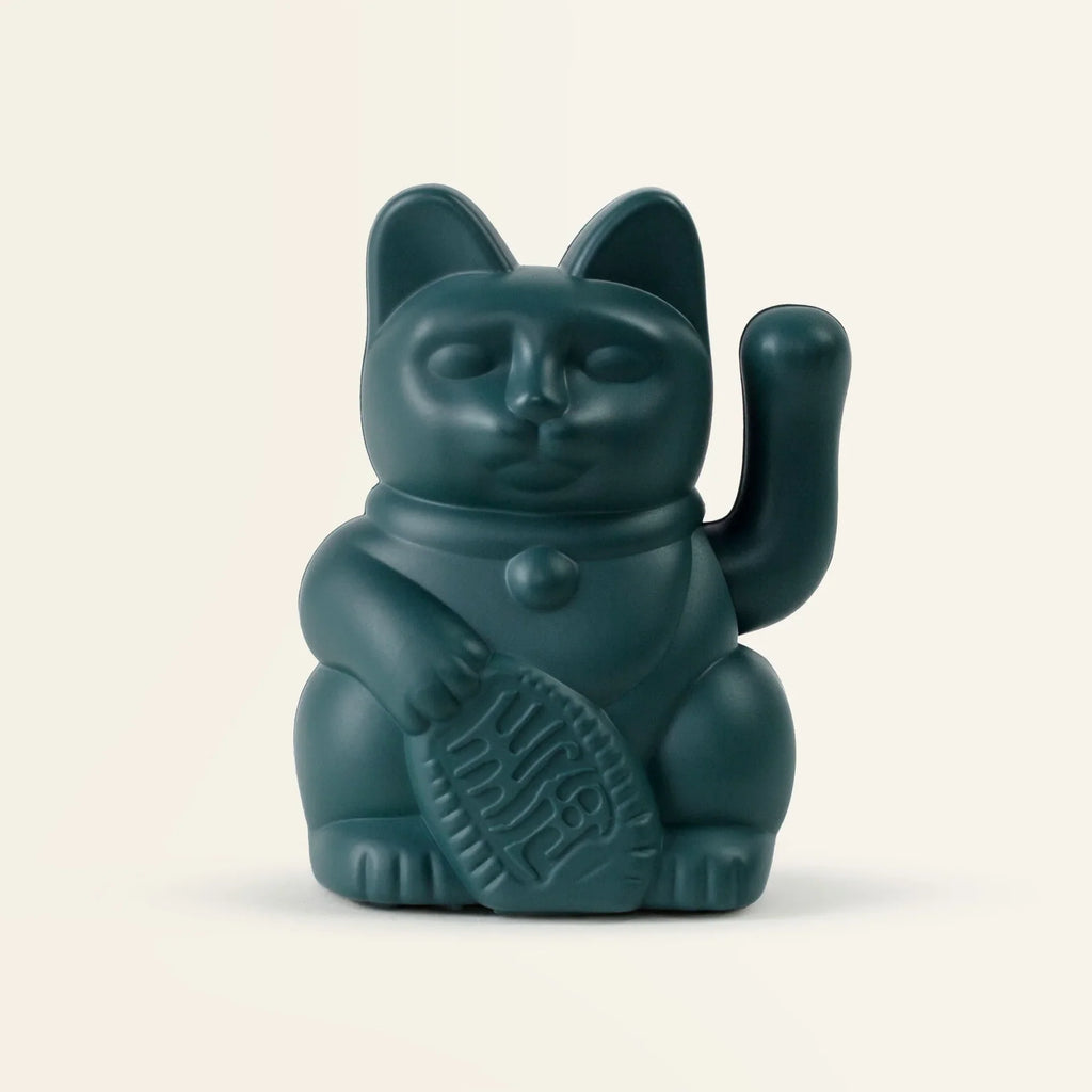 Mini gatto portafortuna verde solare