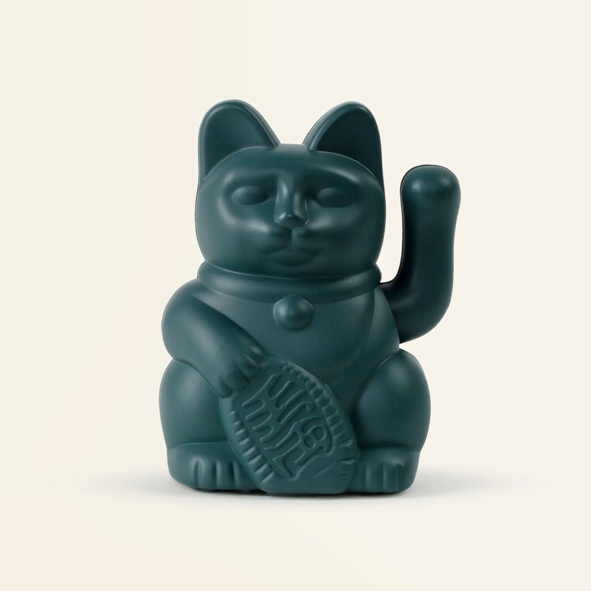 Mini gatto portafortuna verde solare