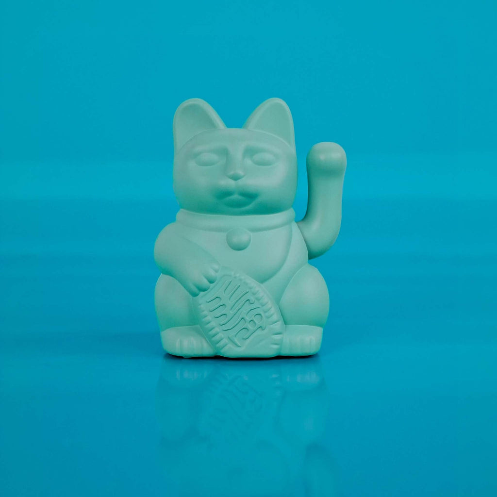 Mini Lucky Solar Türkis Katze "Miko"