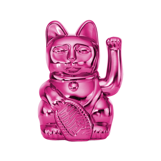 Chat Chanceux Rose Brillant - Cosmic Edition