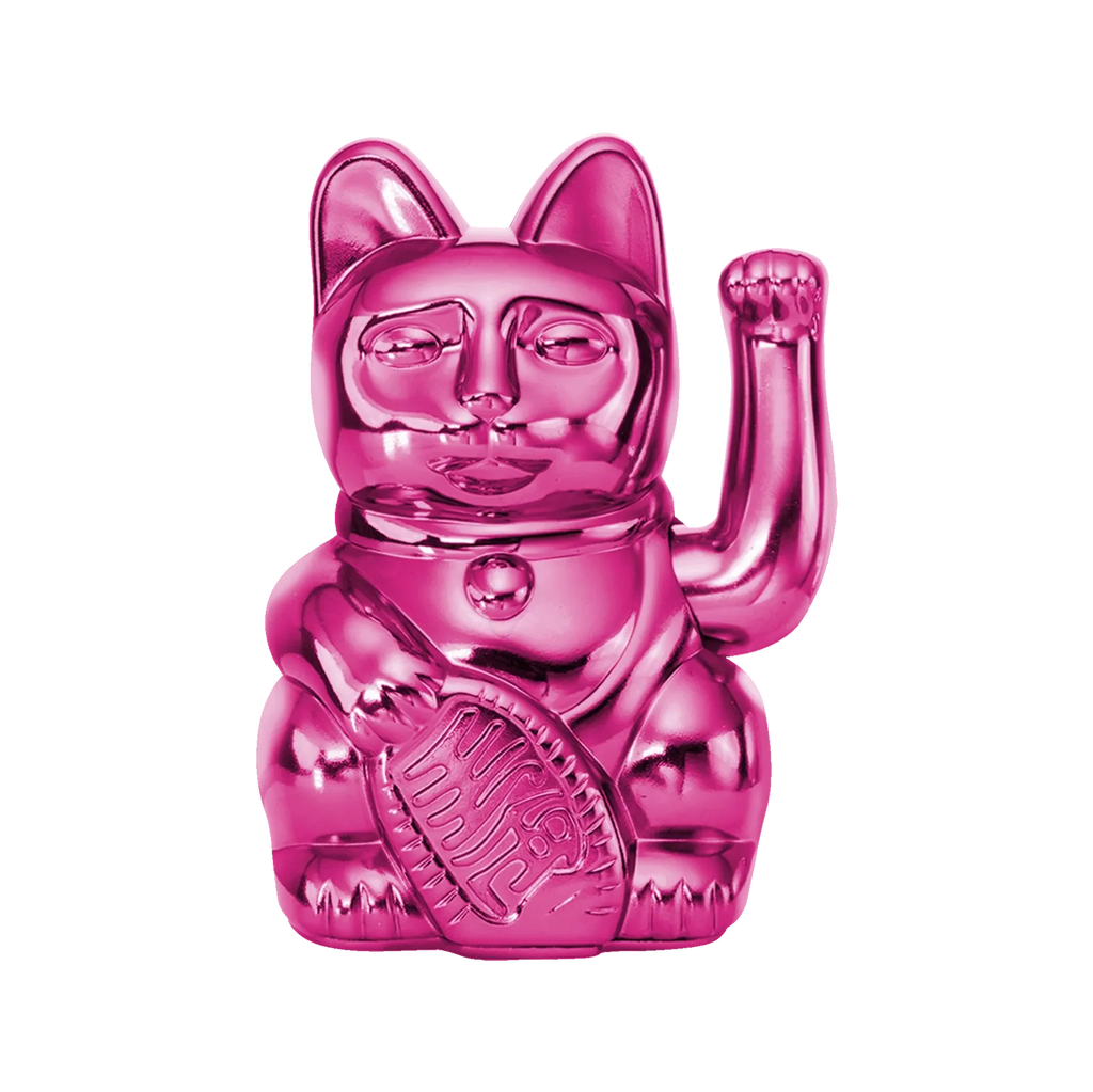 Chat Chanceux Rose Brillant - Cosmic Edition