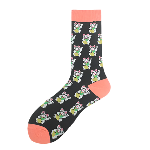 Lucky Cat Socks - Maneki Neko - main view - The-lucky-cat
