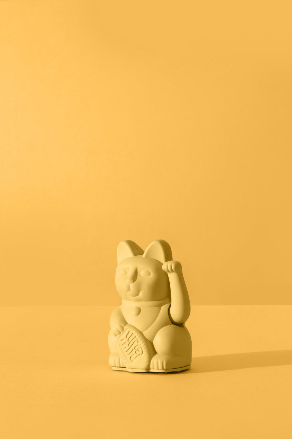 Mini Yellow Lucky Cat Maneki Neko