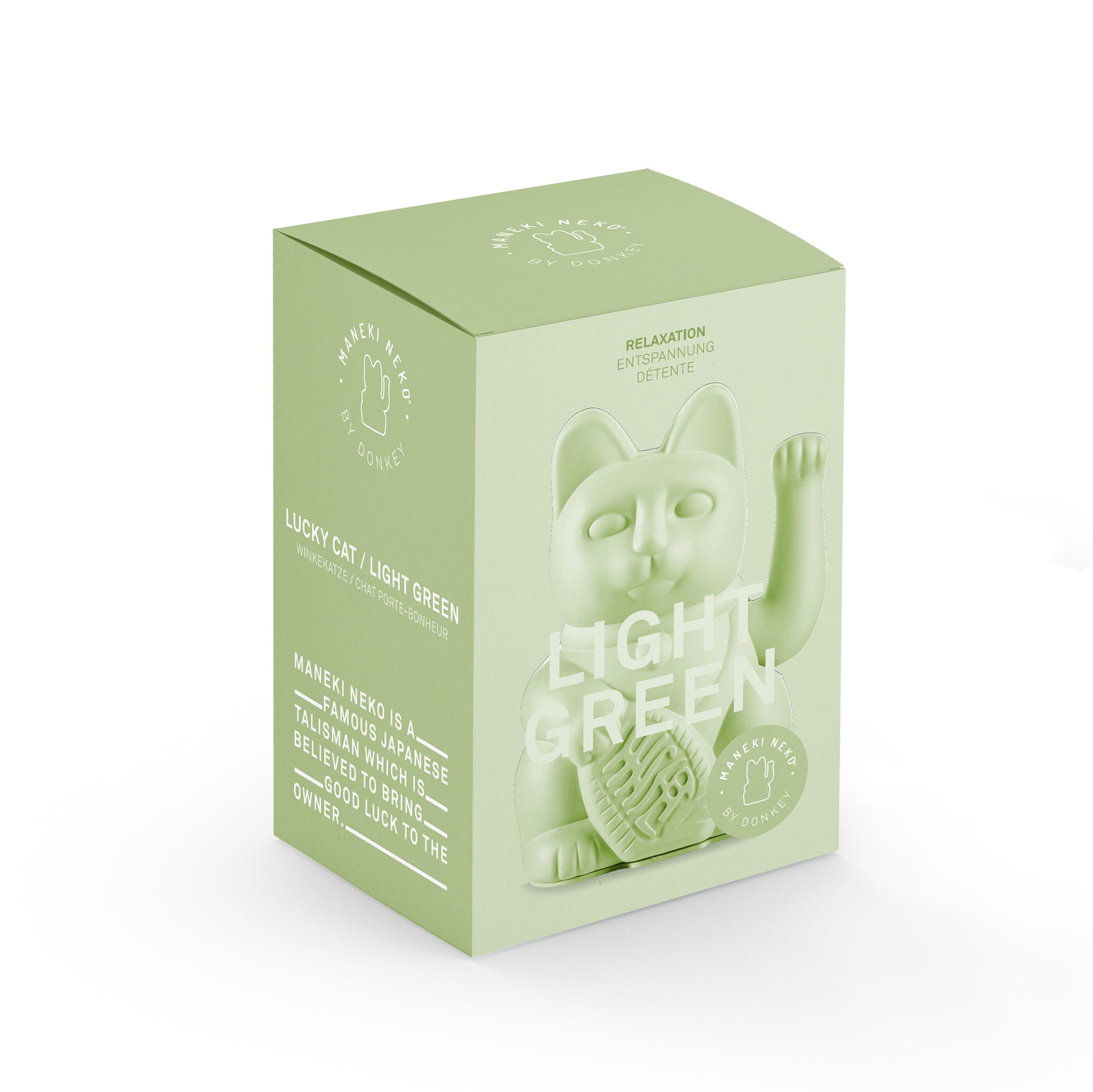 Chat Chanceux Vert Clair