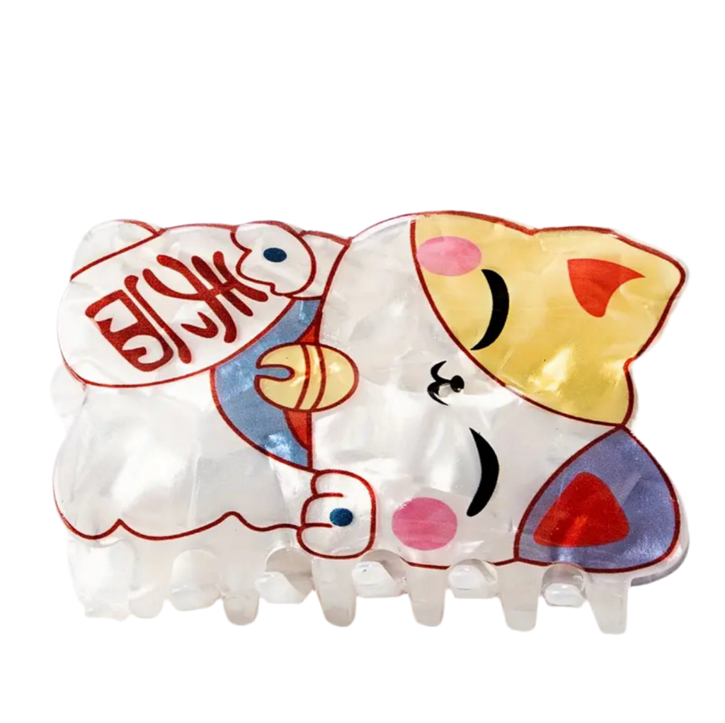 pince a cheveux chat chanceux