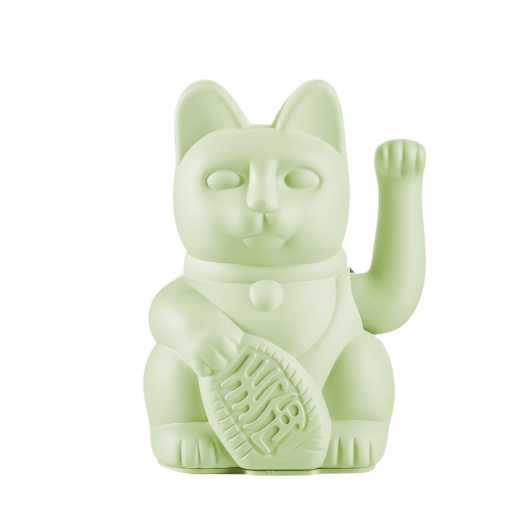 Chat Chanceux Vert Clair