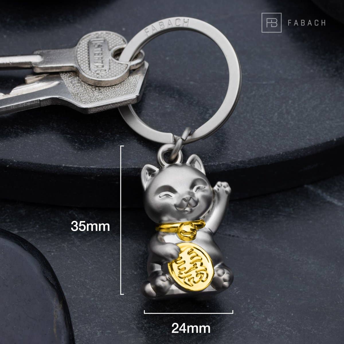 porte-cles-chat-chanceux-maneki-neko-fabach 
