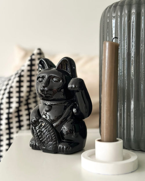 Chat Chanceux Noir Glossy – visuel produit