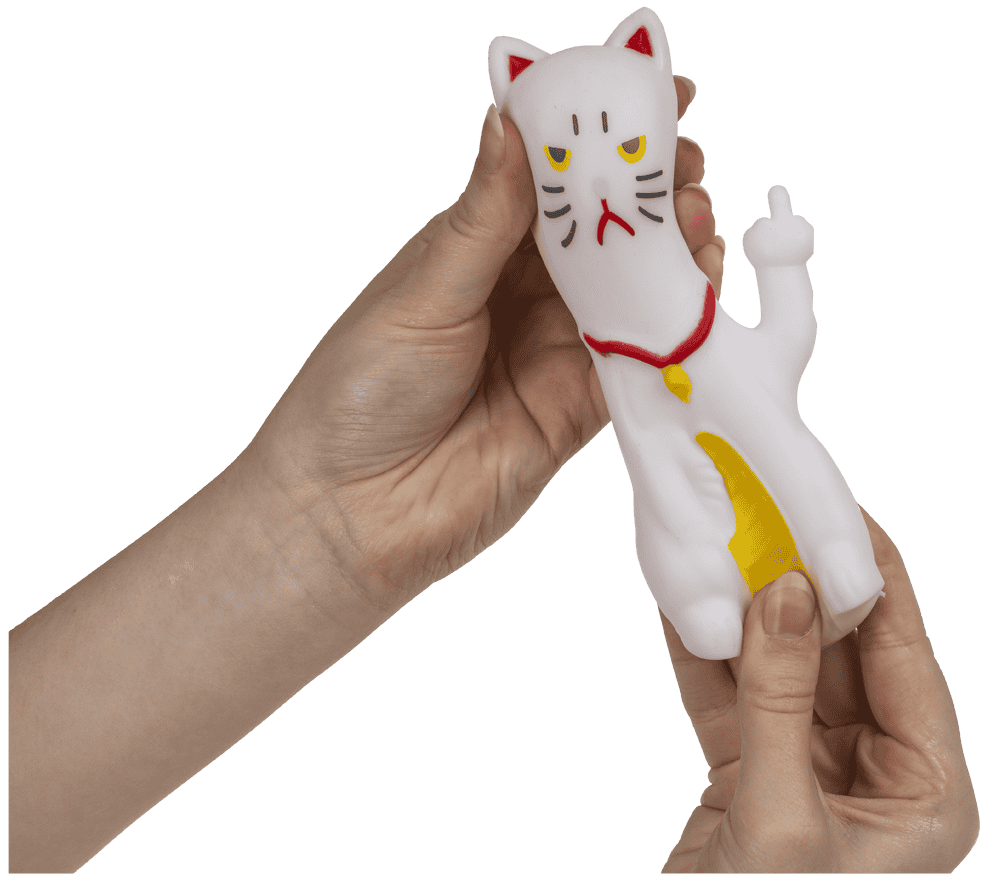 Anti stress jouet – Angry chat, 7, 5 cm – vue 12