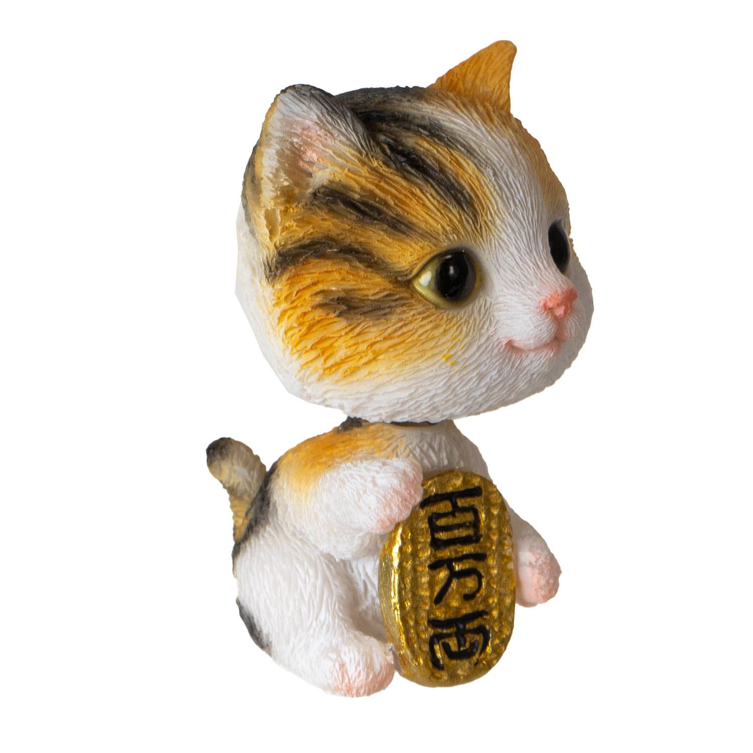 Figurine à Tête mobile Chat Chanceux - vue de côté - Pacific Trading