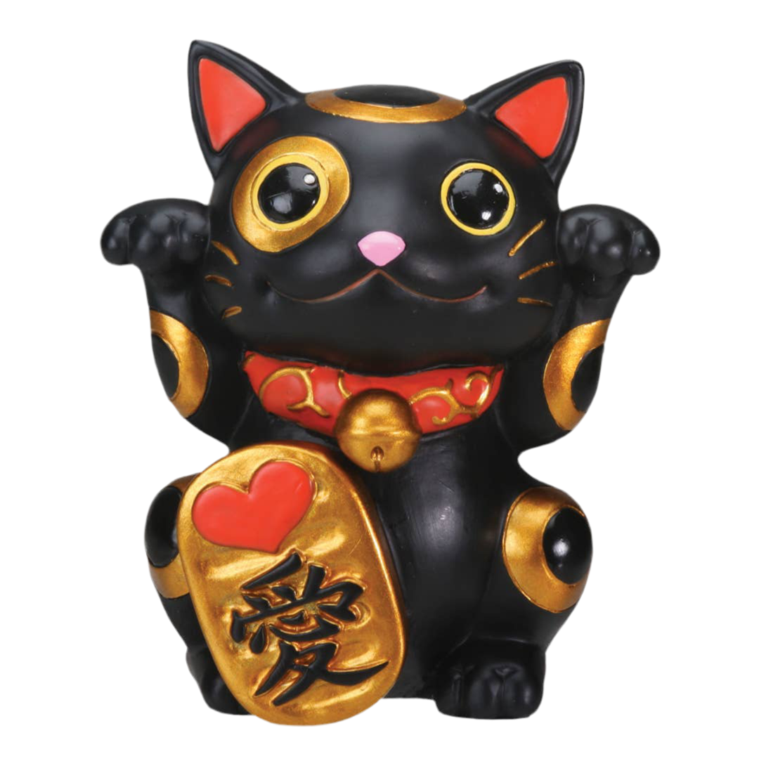 Figurine Chat Chanceux Noir