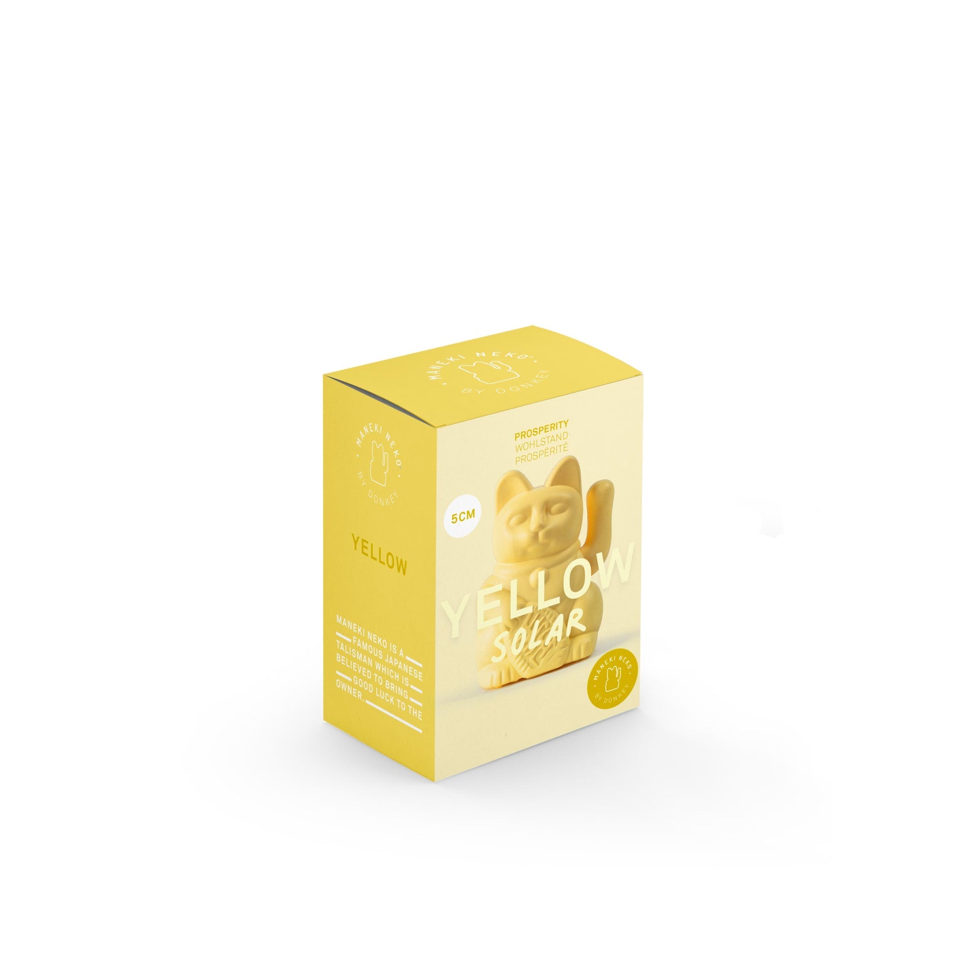 Mini Solar Yellow Lucky Cat
