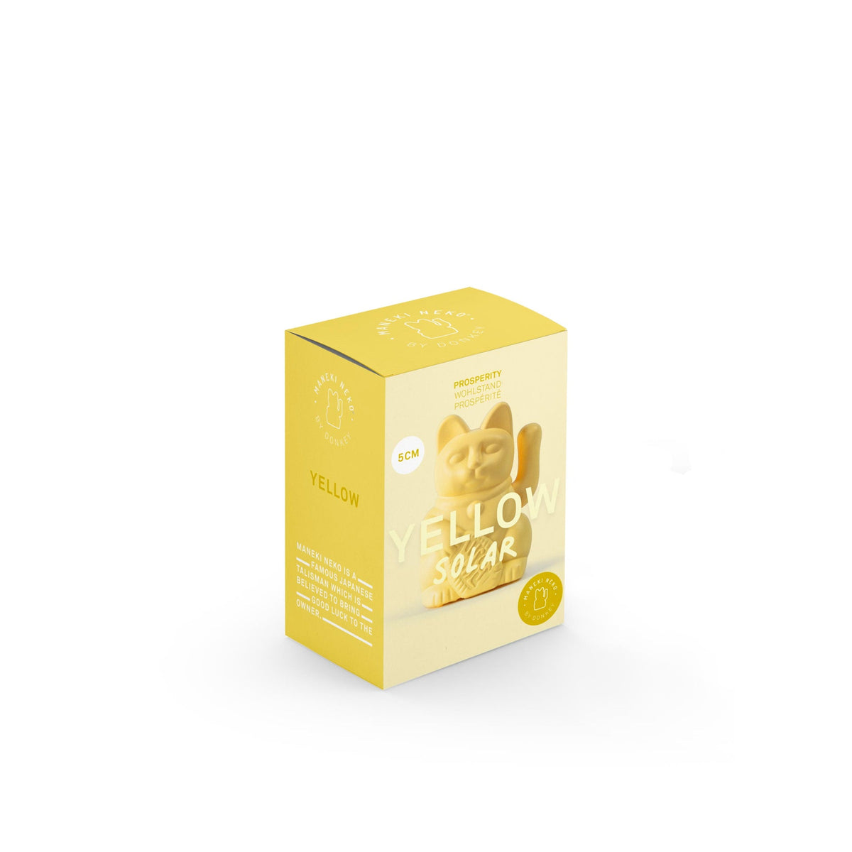 Mini Lucky Gatto Solare Giallo
