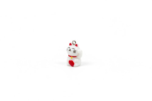 Lyckobringande vit kattberlock - Maneki Neko - huvudvy - Kokochao