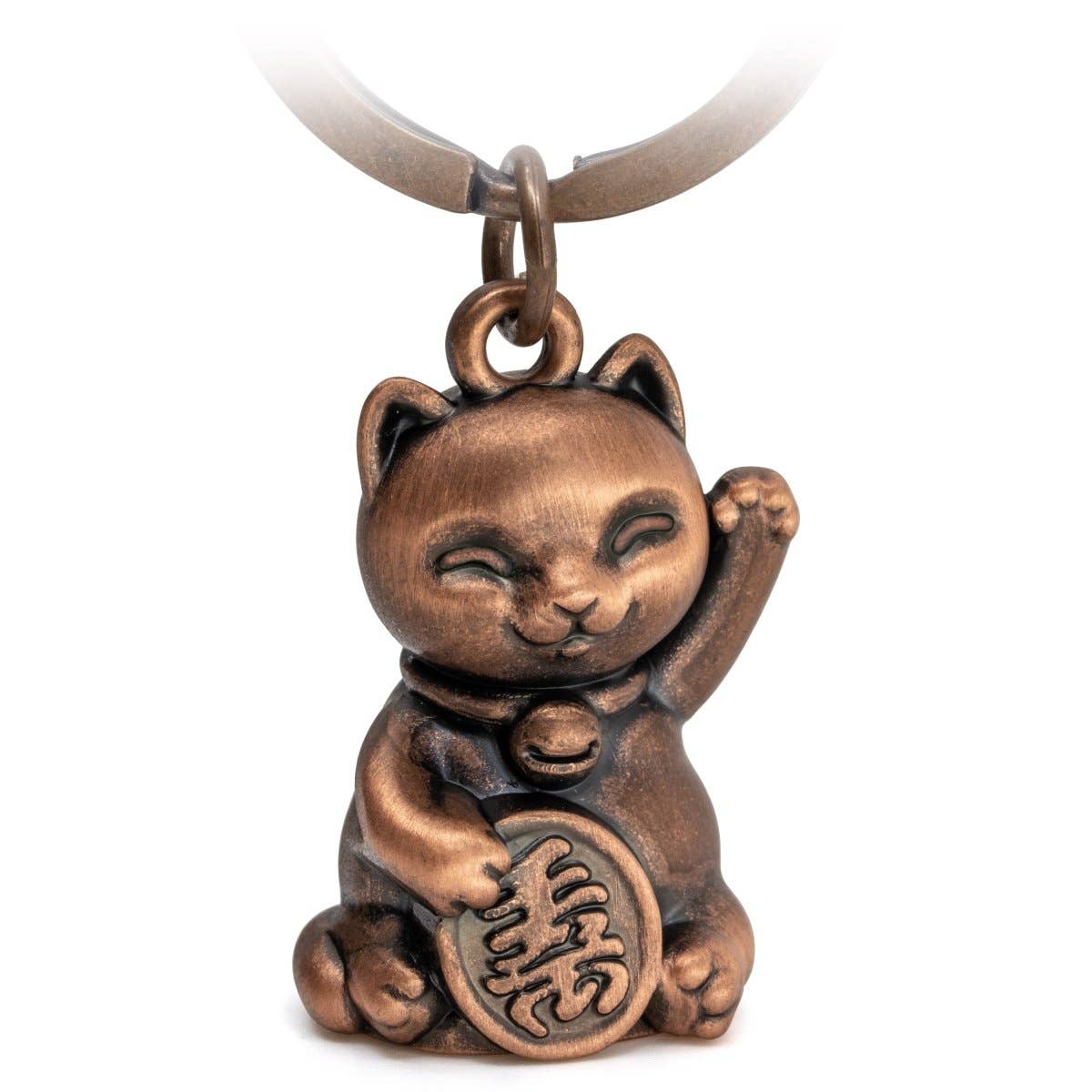 porte-cles-chat-chanceux-maneki-neko-fabach FABACH_ManekiNeko_bronze