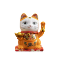 tirelire chat chanceux orange lcc