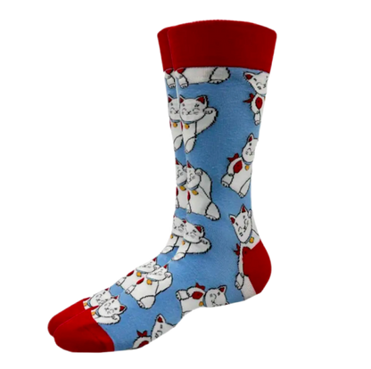 Chaussettes Chat Chanceux Homme | Maneki Neko Lucky Cat