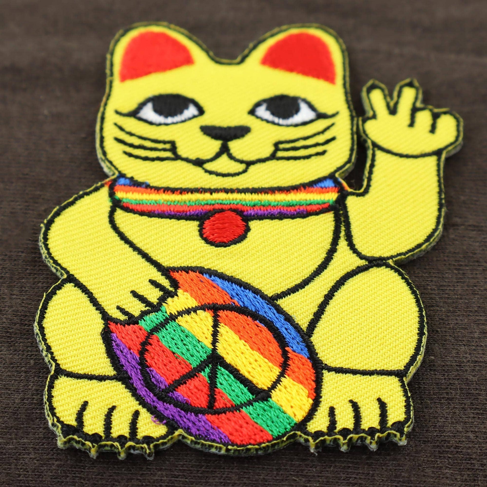 Patch Chat chanceux Peace