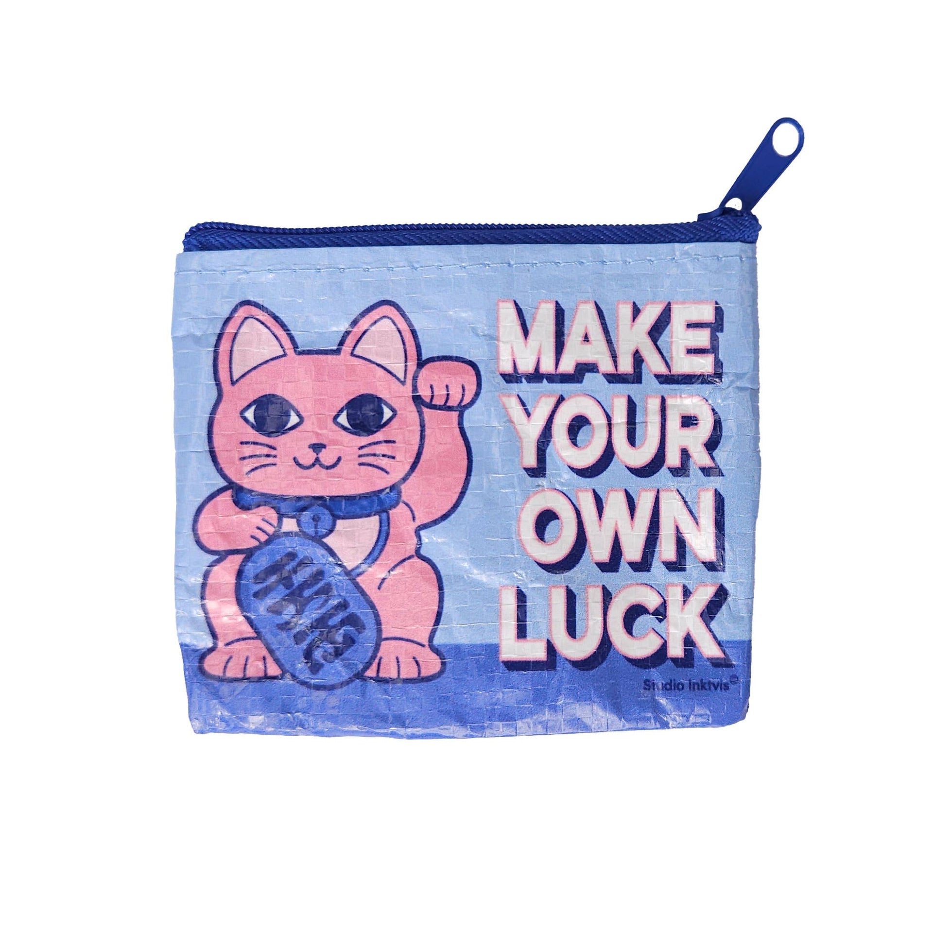 Mini Porte-monnaies Chat Chanceux “Make your own Luck”