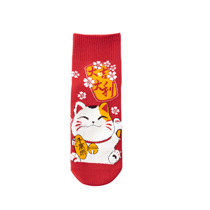 Kurze Lucky Cat-Socken