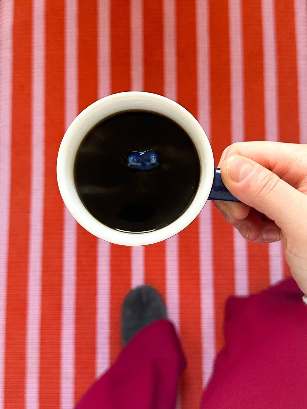 Dark Blue Lucky Cat Mug