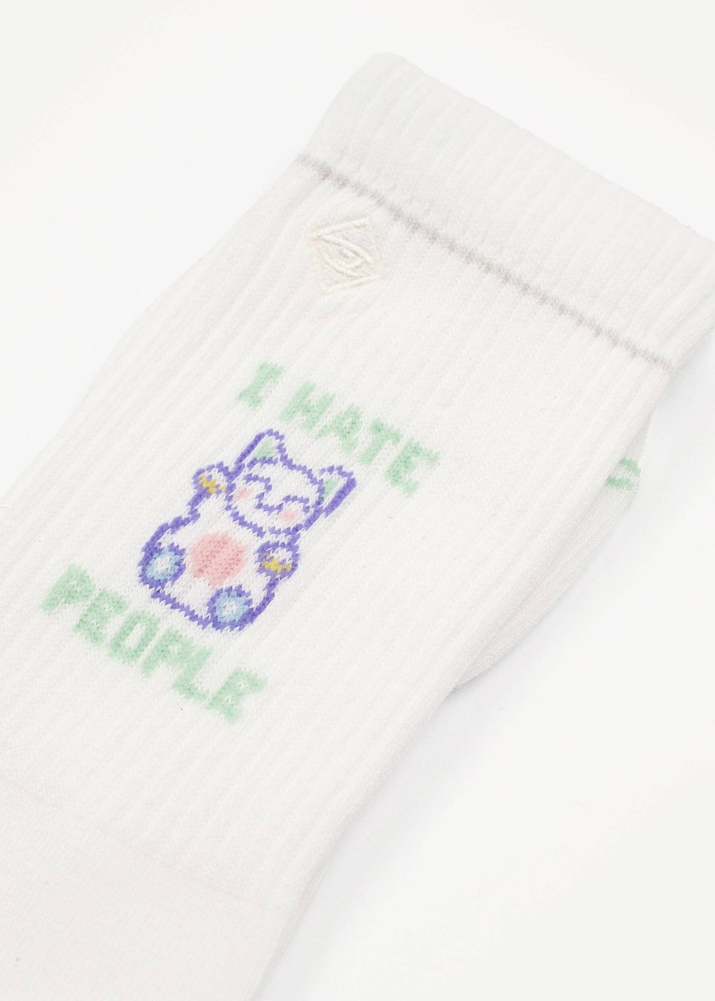 Lucky Cat Socks "I Hate People"