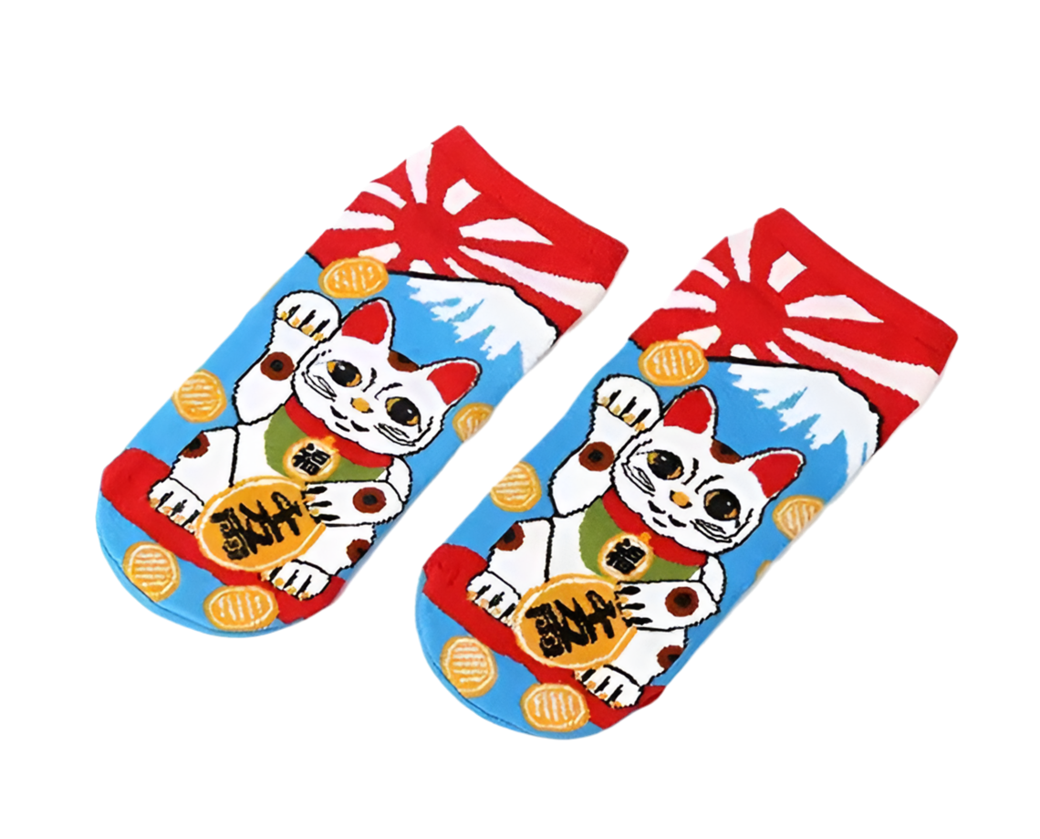 Glückliche Katzensocken